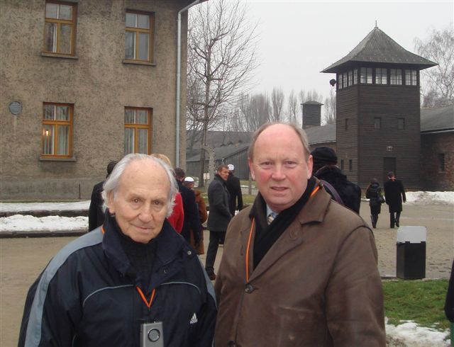 Jim Allister with Auschwitz survivor, Naoh Kleiger