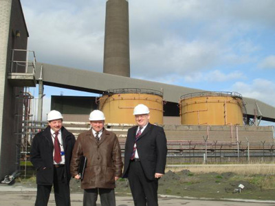 At Kilroot power station in East Antrim.